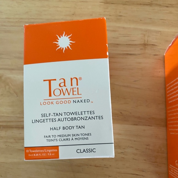 Tan Towel look good naked 3 pcs face towels, 1/2 body towels & perfect glow drop - Picture 2 of 9